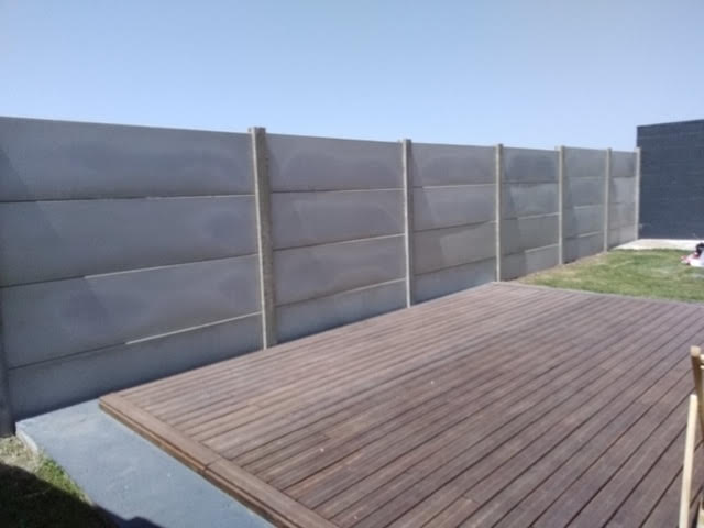 24ml Clôture Béton Lisse Ht 2m00 Ton Gris St Georges De Didonnes