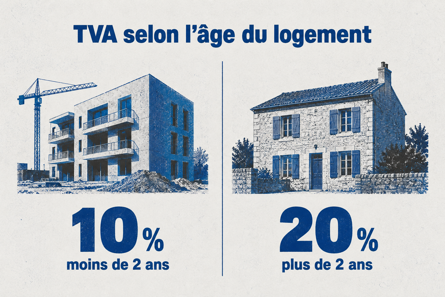 La TVA sur la pose par un professionnel est de 10 % pour un logement de moins de 2 ans, et de 20 % au-delà.